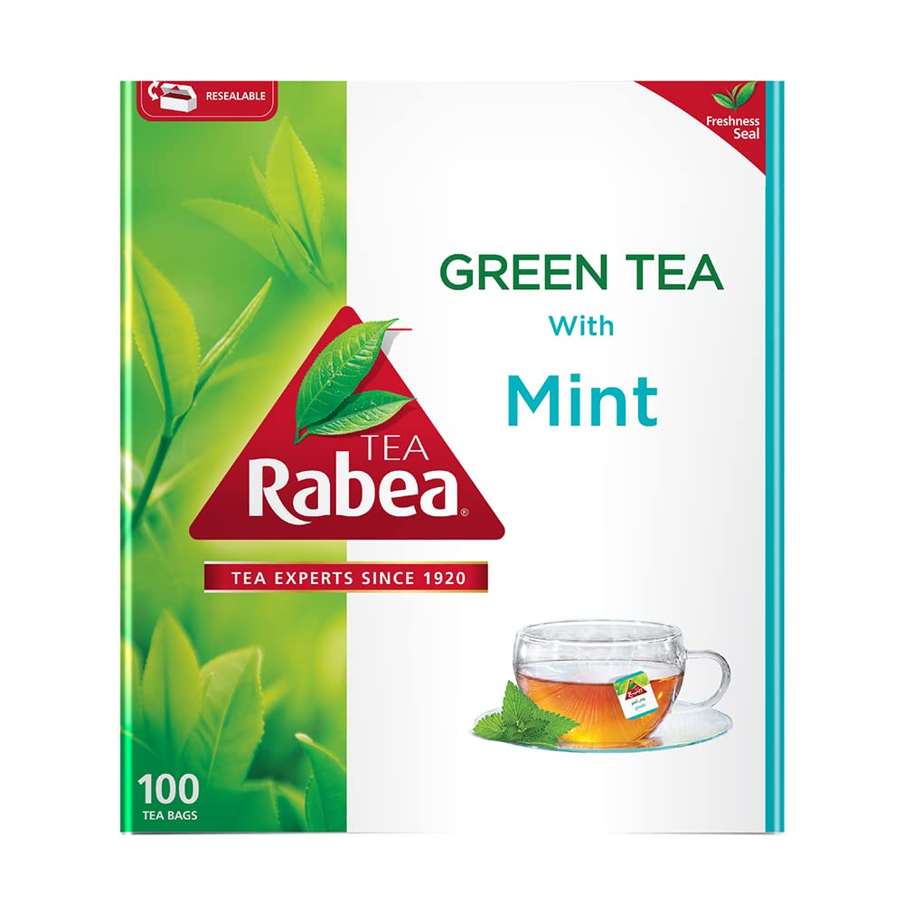 شاي ربيع اخضر بالنعناع 100 كيس*1