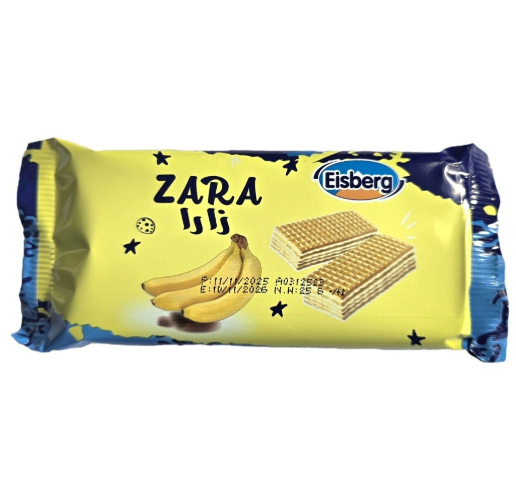 زارا ويفر محشي بكريمة الموز ايسبيرج 25غرام 