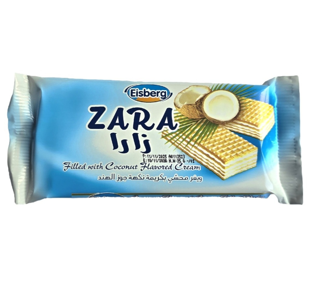 زارا ويفر محشي بكريمة جوز الهند ايسبيرج 25 غرام