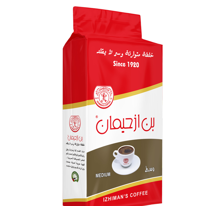 بن ازحيمان قهوة تركية وسط  مع هيل 200غم