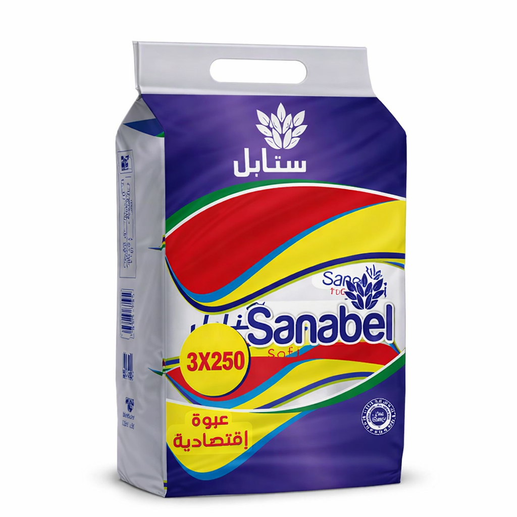 سنابل محارم سحب 250منديل*3