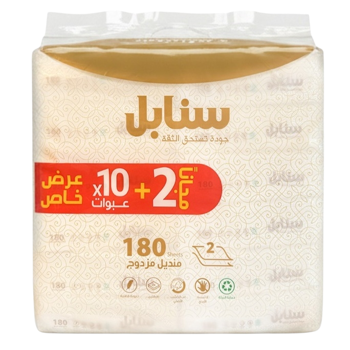 سنابل محارم سحب 180 منديل عرض