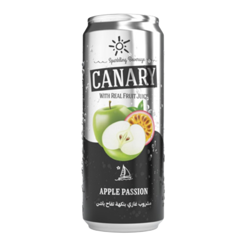 كناري بنكهة تفاح وباشن 330 مل